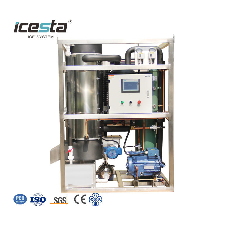 Machine à glace tubulaire compacte 1-2T auto